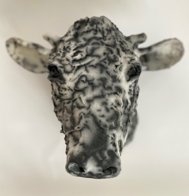 LARGE 3D GIRAFFE HEAD WALL ART HANGING SCULPTURE BLACK SILVER COPPER MULTIPLAQUE